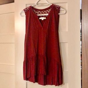 Burgundy tank top